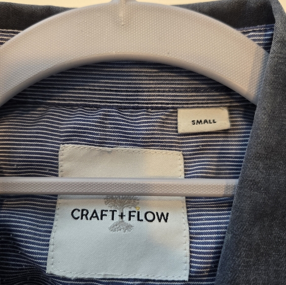 Craft and Flow, Small, Navy Blue, Button down shirt - Picture 5 of 8